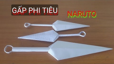 Cách Gấp Phi Tiêu NARUTO Thật Dễ,How to make a Paper Kunai Knife - (Naruto Kunai) | EASY