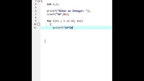 generate multiplication tables with c program #shorts #multiplicationtable #Cprogram