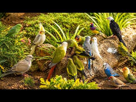 Cat TV for Cats to Watch 😺Greedy Birds and Squirrels for Bored Pets to Watch 🐿 Cat Games 4K HDR