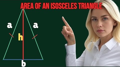 How to Find the Area of an Isosceles Triangle #geometry #area #triangle