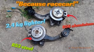 How-to upgrade Mini R50/R53 rear trailing arms and calipers with lighter R56 parts