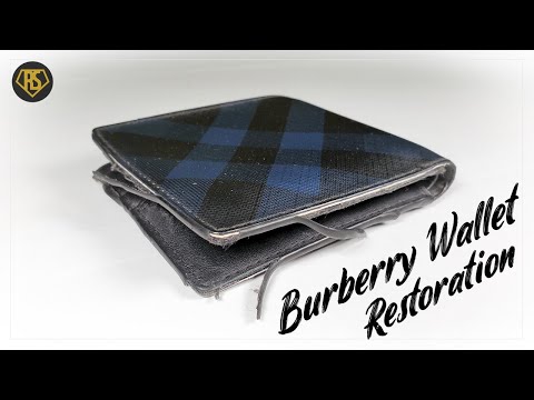 ASMRㅣBurberry Wallet Restorationㅣ버버리 지갑 복원