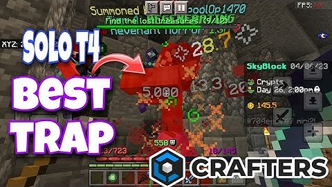 How to kill solo t4 revenant horror in craftersmc // best trap for solo t4 & t3 #craftersmc