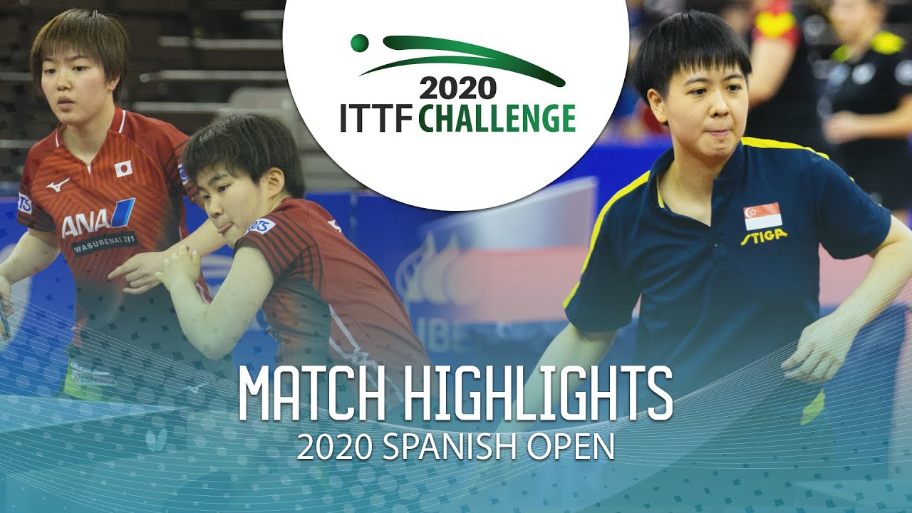 Satsuki Odo/Saki Shibata vs Goi Rui Xuan/Zeng Jian | 2020 ITTF Spanish ...