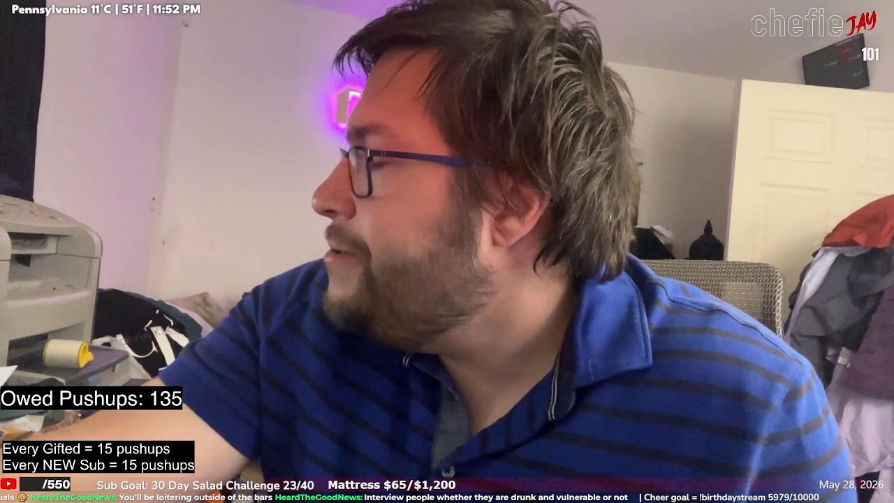 🔴LIVE NOW!🔴 FRACTURED TOE HEALED |  LIVE CHAT ON Twitch.tv/Chefiejay