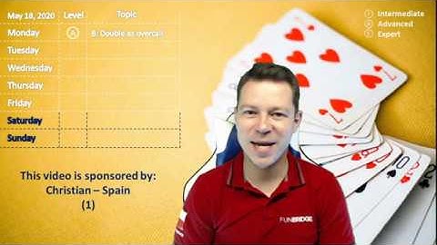 Advanced: Bidding - Double as overcall