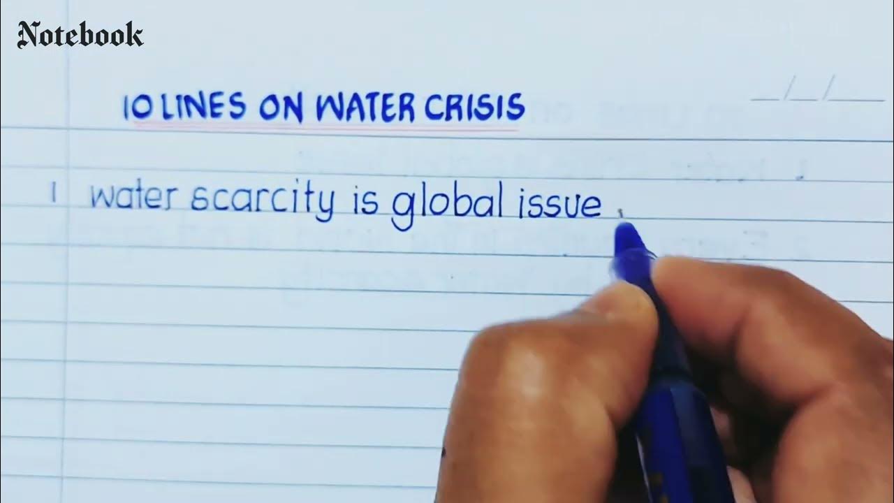 10 Lines on Water Crisis || Essay on water scarcity in English || Water