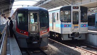 JR四国最大のターミナル駅  高松駅列車発着シーン詰め合わせ　2023年第2弾