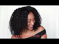 Twist Out on Dry Natural Hair