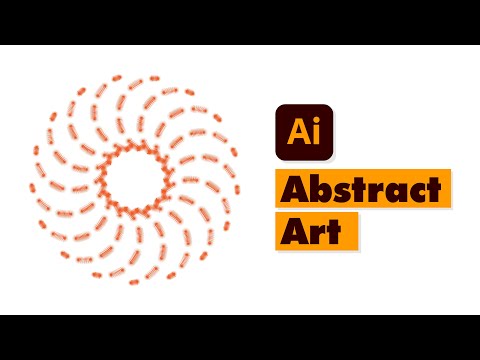 Abstract Art Design Tips tutorial in adobe illustrator | in Hindi