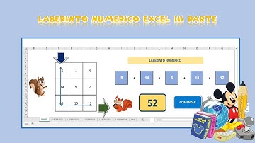 LABERINTO NUMERICO EXCEL III PARTE