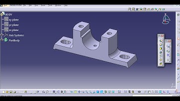 PLUMMER BLOCK  PARTS -PART 1  CATIA V5