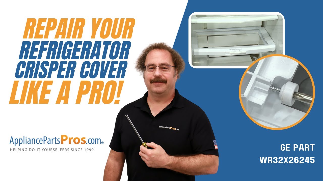 How To Replace GE Refrigerator Crisper Cover WR32X26245 YouTube
