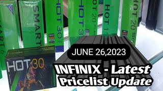 Infinix Prices Update Note30VIP,Note305G,Hot30,Hot20s,Note10,Note12,Smart6,7,Hot112022,ZeroXPro