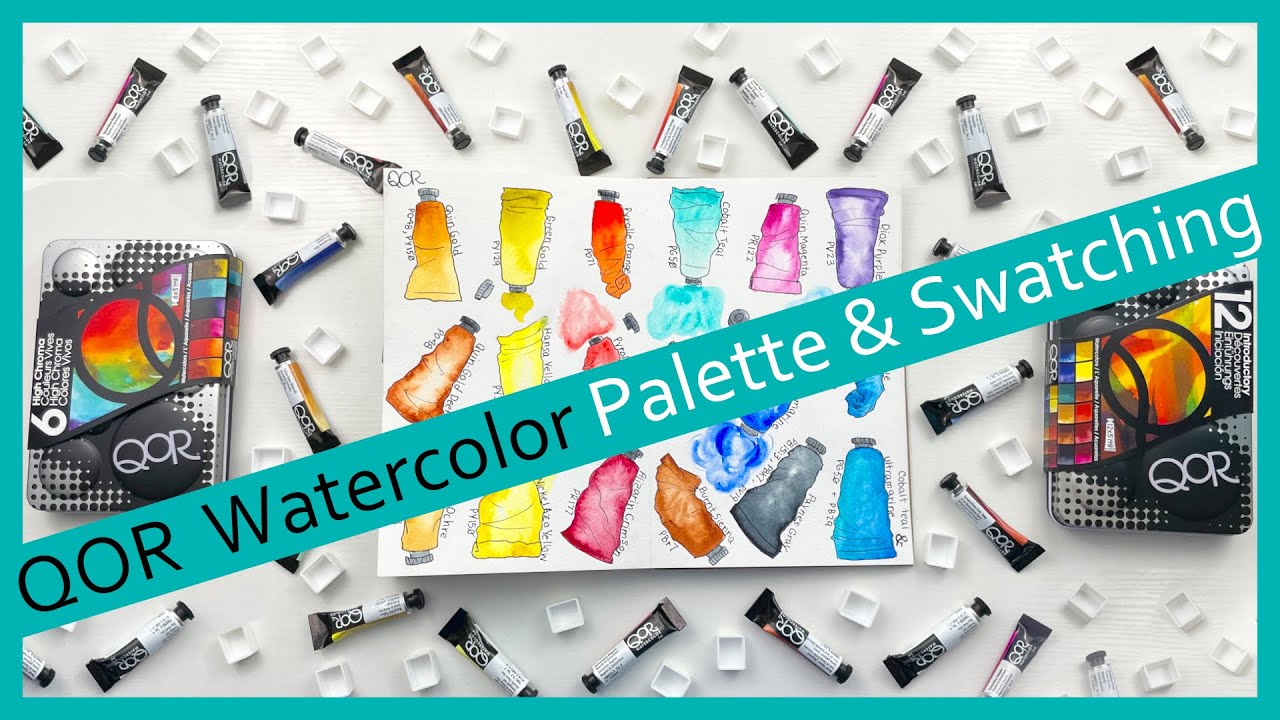 Create Your Dream Palette! QoR Watercolors - Qtr Pans, Vibrant