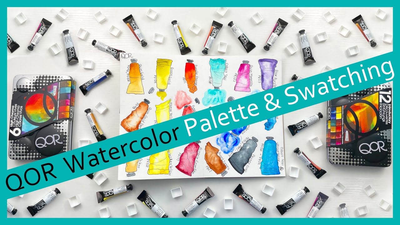 Create Your Dream Palette! QoR Watercolors - Qtr Pans, Vibrant &  Crack-Resistant - WaterColourHoarder