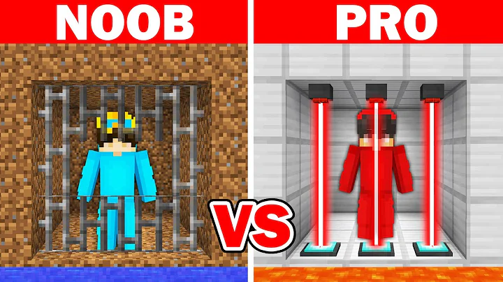 Minecraft NOOB vs PRO: SAFEST SECURITY PRISON BUIL...