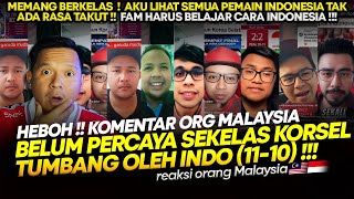 HEBOH ! KOMENTAR ORANG MALAYSIA BELUM PERCAYA SE KELAS KOREA SELATAN TUMBANG OLEH INDONESIA 11-10 !!