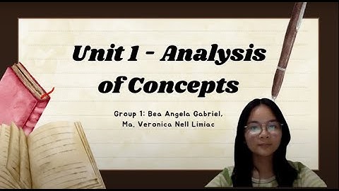 UNIT 1: ANALYSIS OF CONCEPTS (M1-4) - Acuña [Philo 1 WFX]