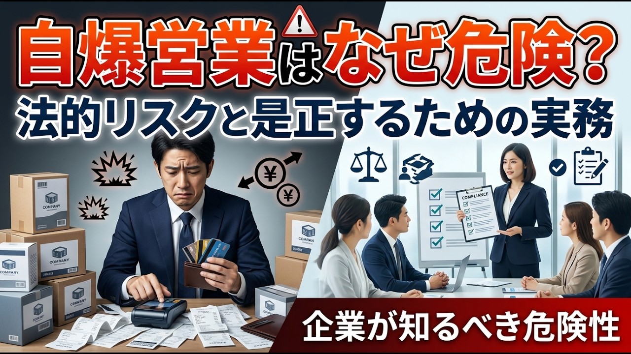 自爆営業 違法