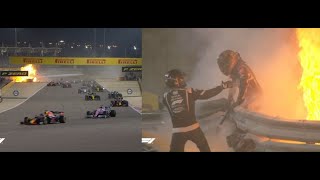 Reaccin De Todos Los Pilotos Por Radio Al Accidente De Grosjean traducido Al Espaol
