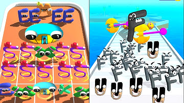 Merge ALPHABET LORE Run, Number Lore, Alphabet Run Letter Go Part 23 ⭐⭐⭐⭐⭐ abcdefghuvwx