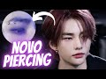 Hyunjin coloca piercing na sobrancelha