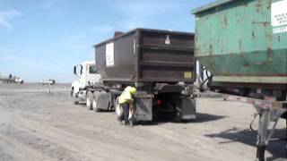 Ace B-Train Roll Off Trailer Unhook and Slide