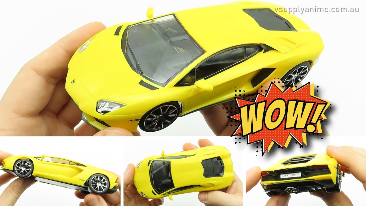 Lamborghini Aventador S ミニカー Unboxing and Full Assembly 1/32 Lamborghini Aventador S