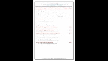 10th English FA3 question paper 2023-24