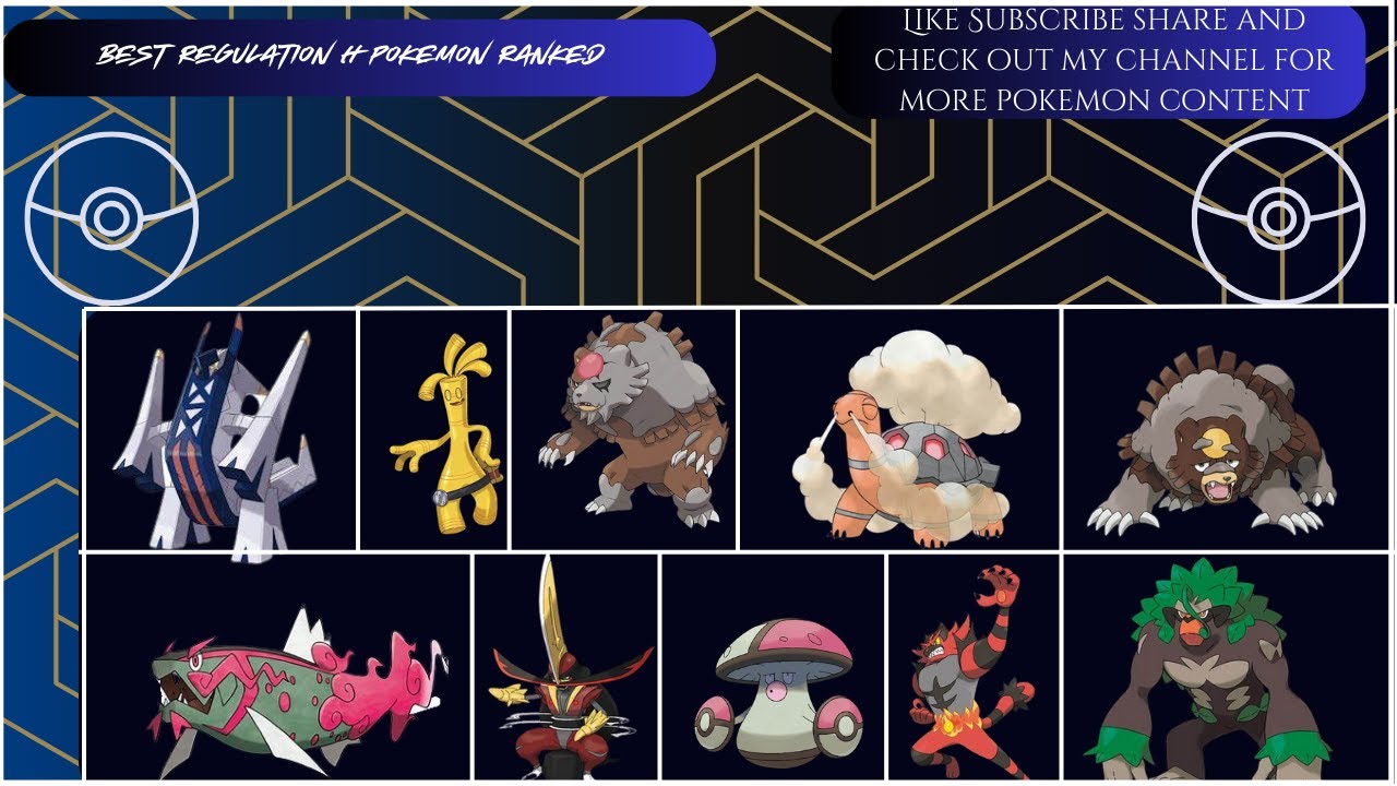 Top 10 pokemon for Regulation H