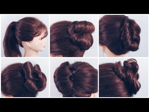 스프링 머리끈으로 쉬운 헤어스타일 도전!! 简单发型 easy hair updo hairstyle  髮型 シンプルなヘアスタイル Kiểu tóc Style de cheveux