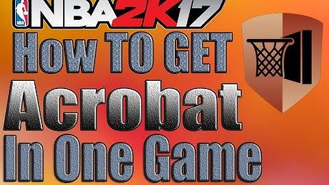 NBA 2K17 | How to Get The Acrobat Badge In One Game | Quickest Method