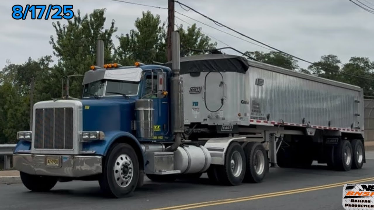 Trucks Around Piscataway,NJ Feat: Largecars, Old Trucks,train horns & more!