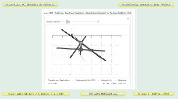 1091 – ARTOBOLEVSKY LINK-GEAR TRACING & ENVELOPING MECHANISM FOR HYPERBOLAS – CDF –v2 - Mathematica