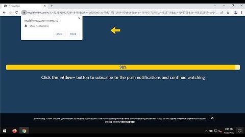 Mydailynewz.com push notifications (removal guide).