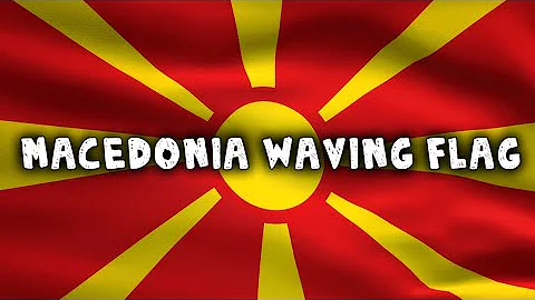 🇲🇰 Macedonia Country Flag Animation | Full HD | 10 Hours
