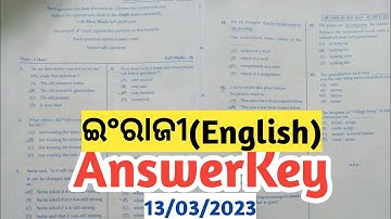English Answer key | sa2 exam 10th class question answer 2023 | 10th class sa2 question paper 2023