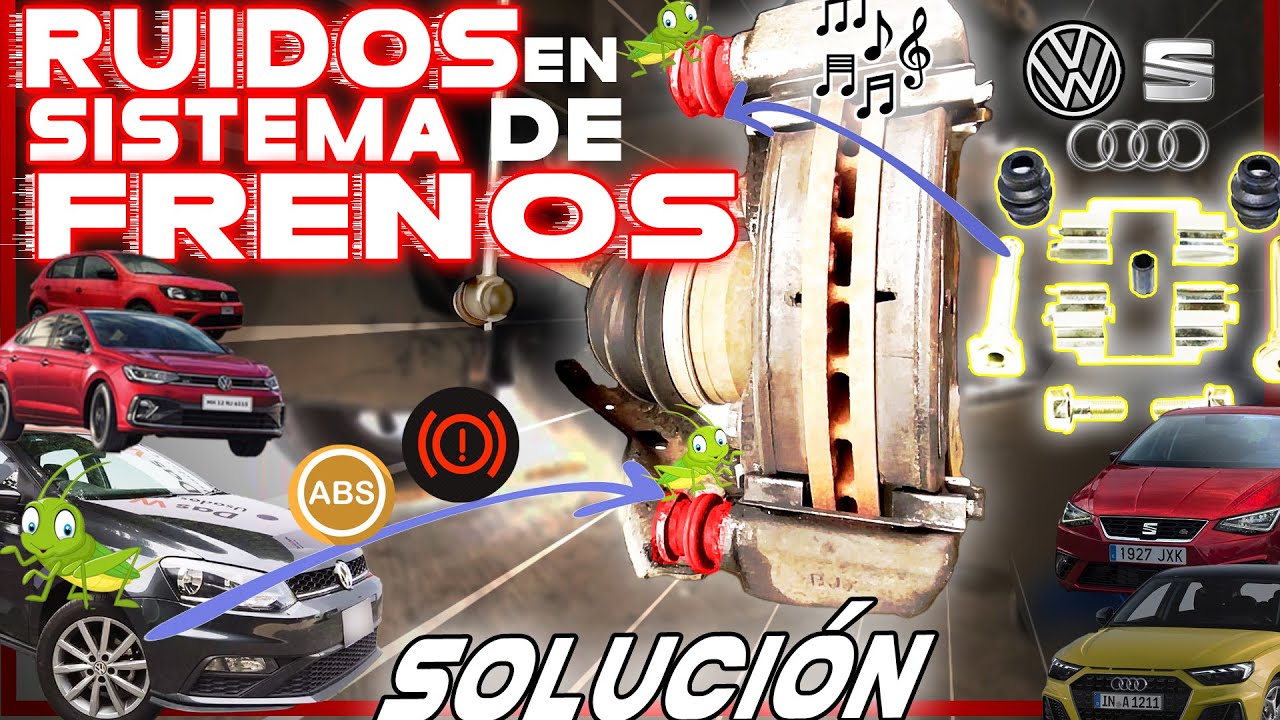 RUIDO EN FRENOS Cómo cambiar tornillos calipers VOLKSWAGEN vento polo jetta golf bora