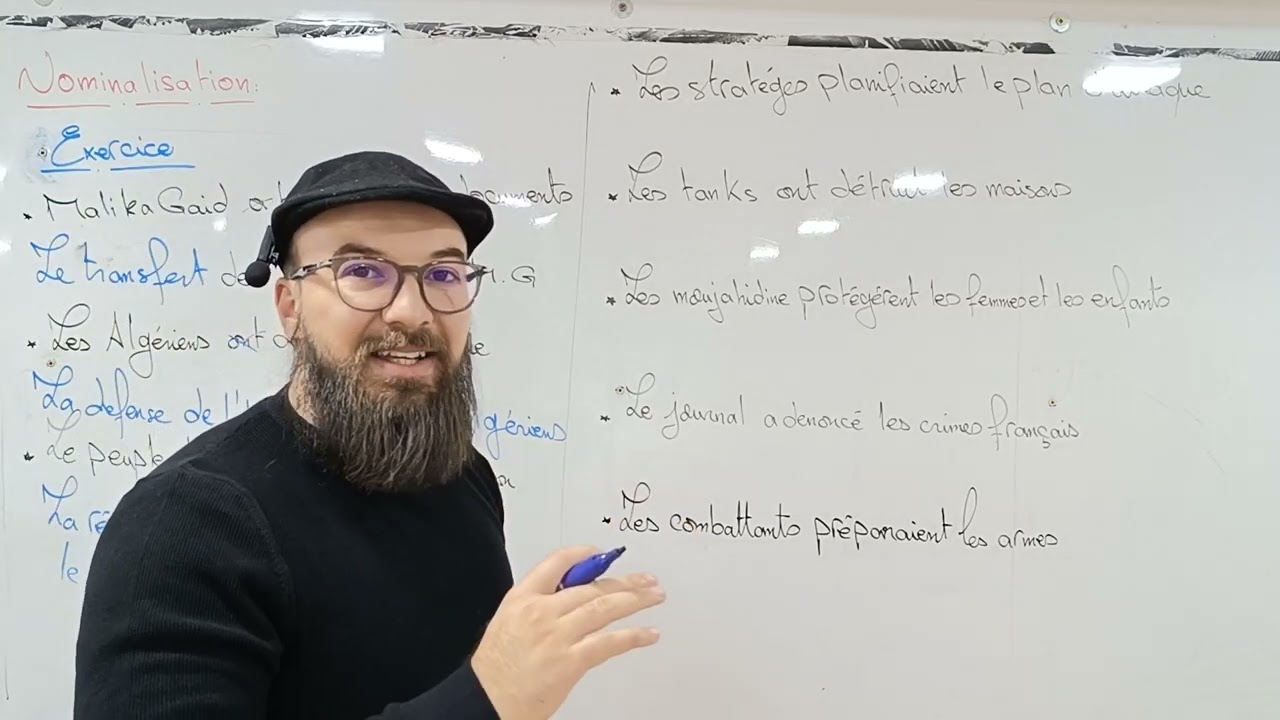 Français 04 BAC 2025: la nominalisation 1 exercice (جميع الشعب)