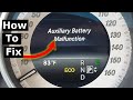 Auxiliary Battery Malfunction: Mercedes E Class W212 Replace