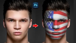 How to Paint Graphics on Face - Photoshop Tutorial screenshot 3