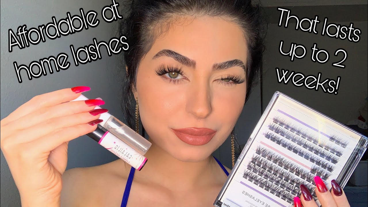 Доступные ресницы от Amazon для самостоятельного наращивания | Использование клея для ресниц Cala...