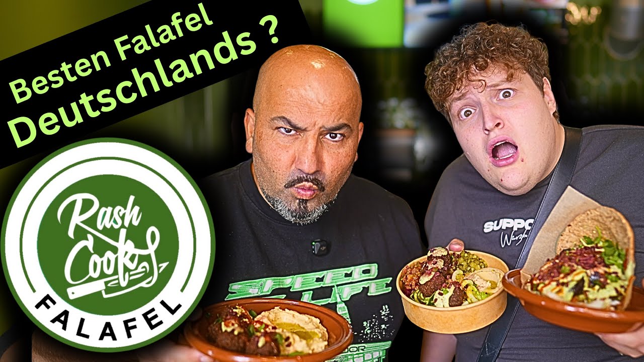Die besten Falafel Deutschlands? 🌯 | Foodtest mit @Ehrenmannrius bei rashcook falafel  in Frankfurt