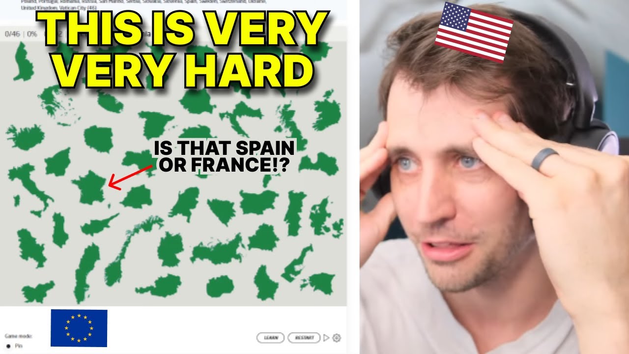 Американец проходит тест по странам Европы