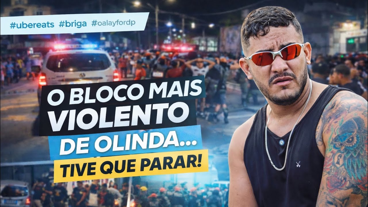 Escolhi o bloco mais violento de Olinda… tive que parar de gravar