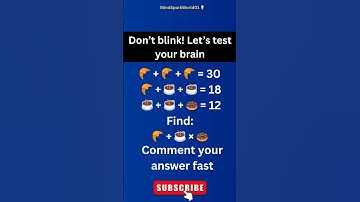 Only 1% Can Solve This Emoji Math Quiz 😳 | Try If You’re Smart #shorts #short #viral #maths #video