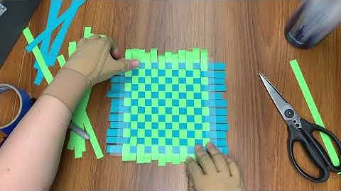 Paper Weaving Plain Weave