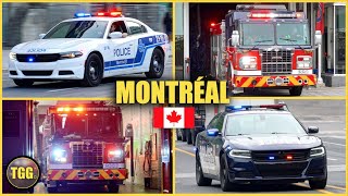 [Montréal] Police Cars, Fire Trucks, & Ambulances Responding!