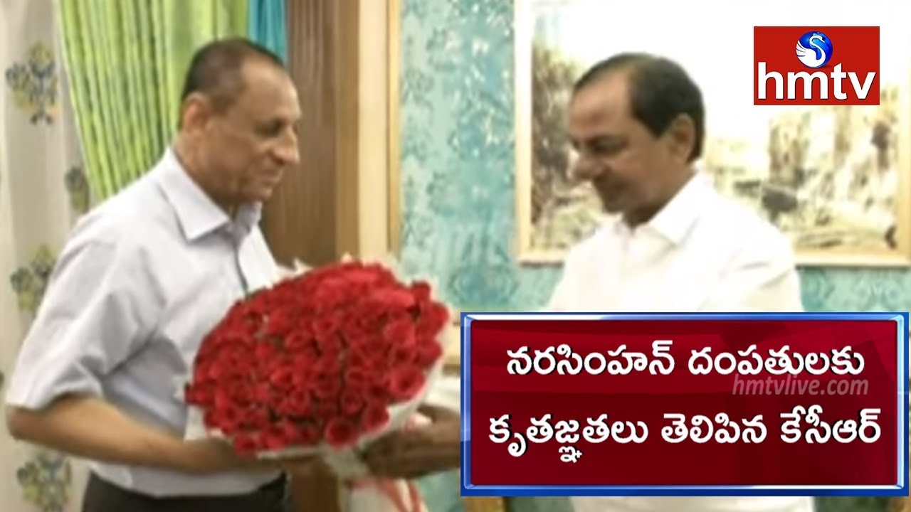 CM KCR Meets Governor Narasimham at Rajbhavan | hmtv Telugu News